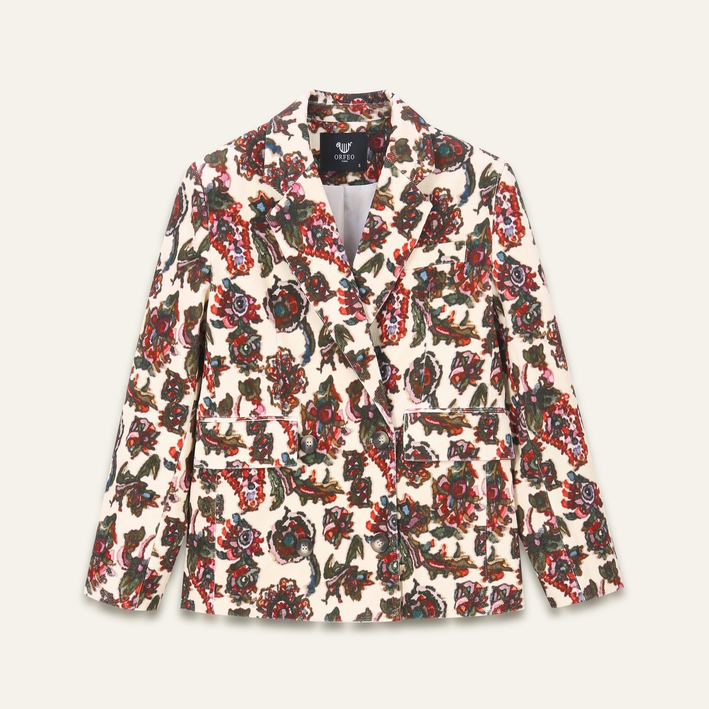 Veste blazer imprimé floral Adriel - Fleur de trieste