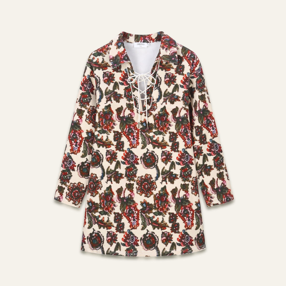 Robe courte imprimé floral Alexa - Fleur de trieste