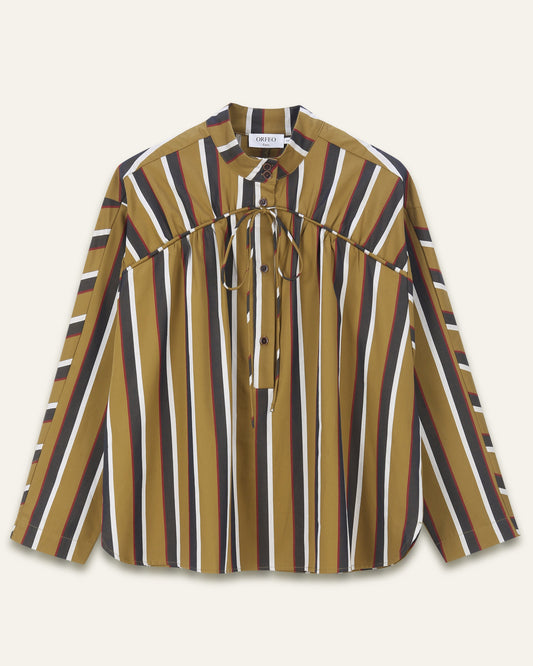 Blouse Brooke - Rayures ocre — vue 4