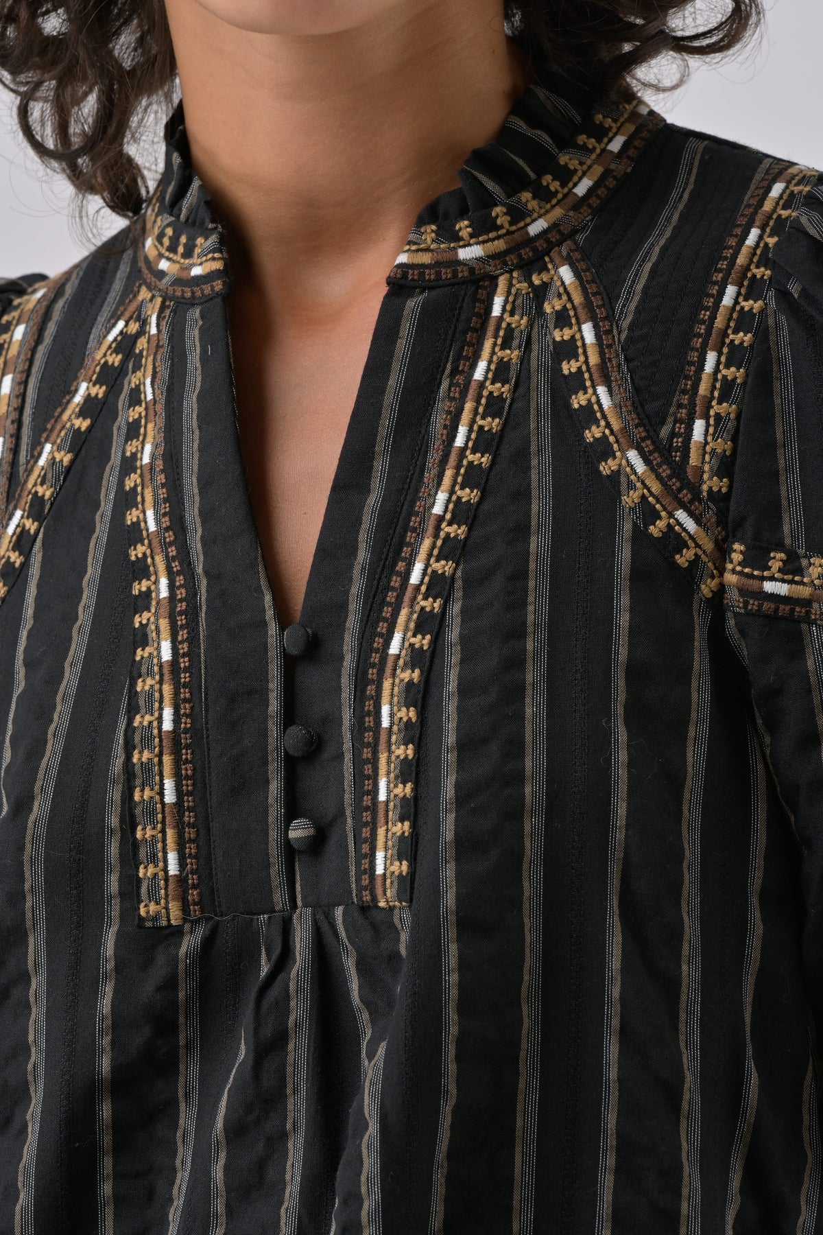 Robe courte Rita - Noir