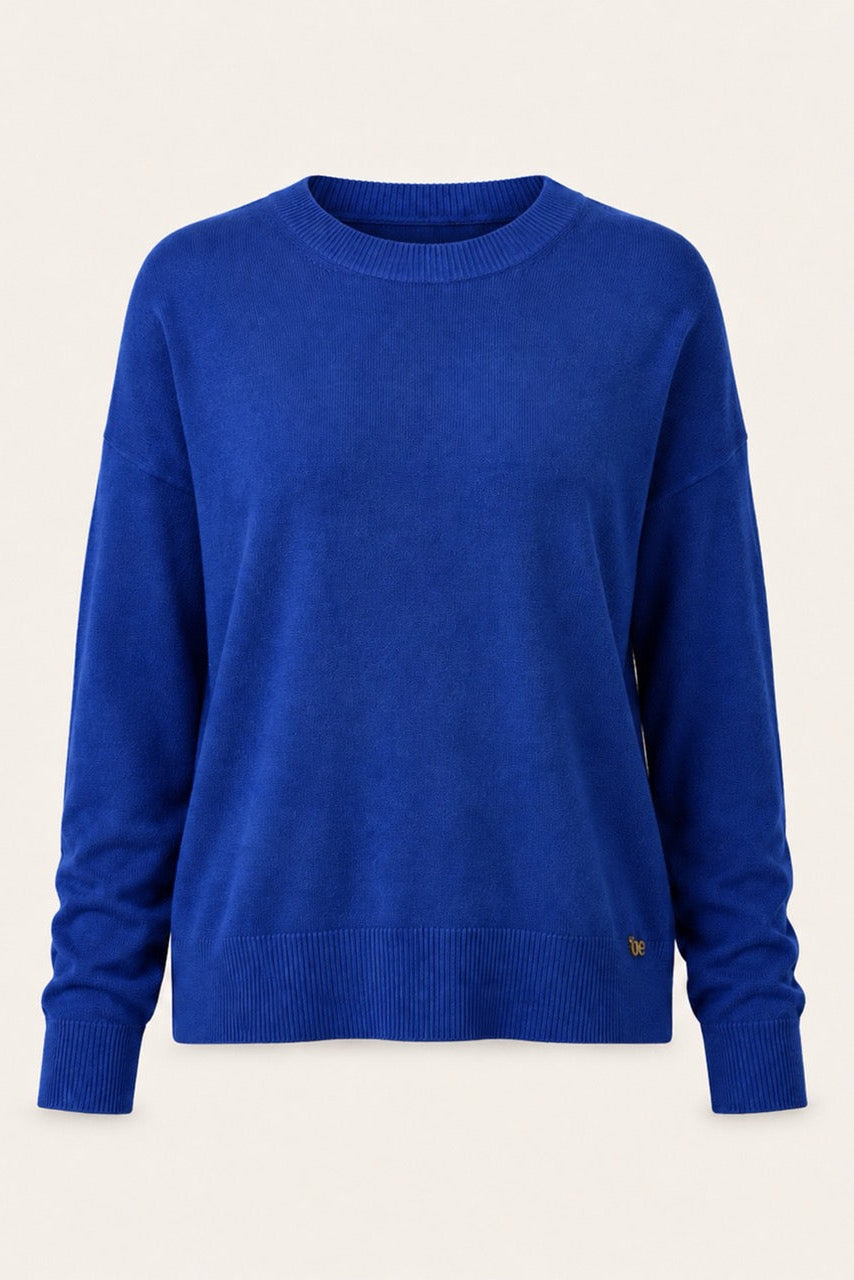 Pull col rond Ilsa - Bleu