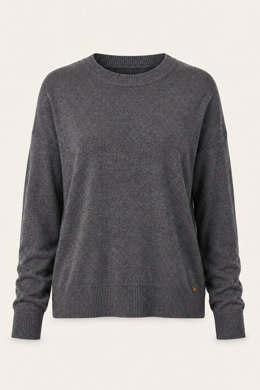 Pull col rond Ilsa - Gris