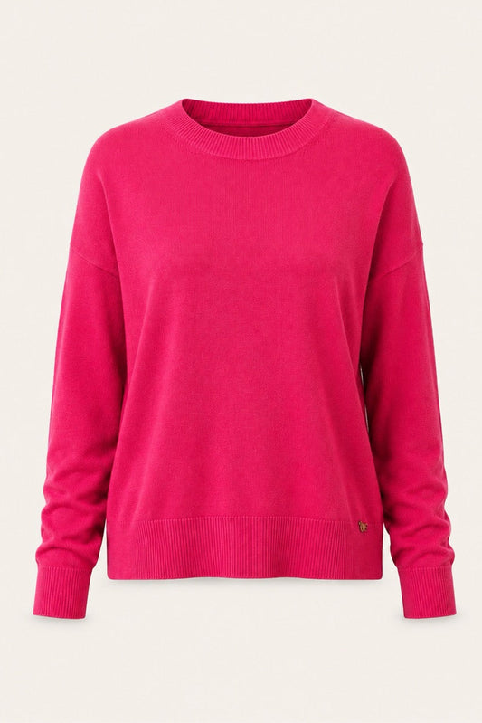 Pull col rond Ilsa - Rose