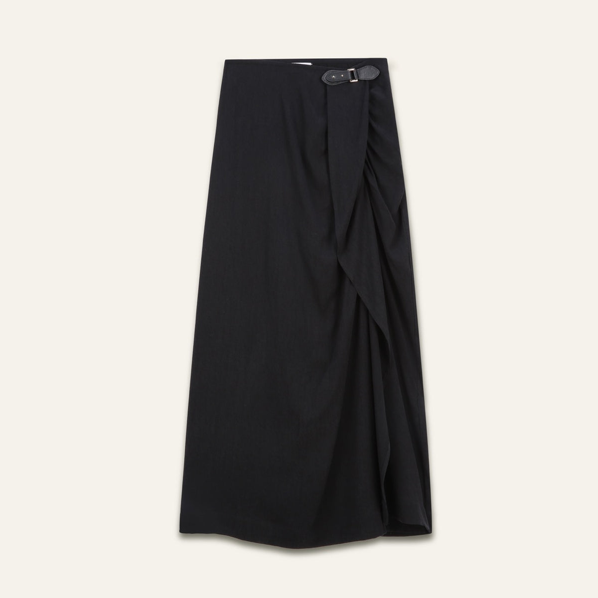 Jupe longue fluide Pamela - Noir