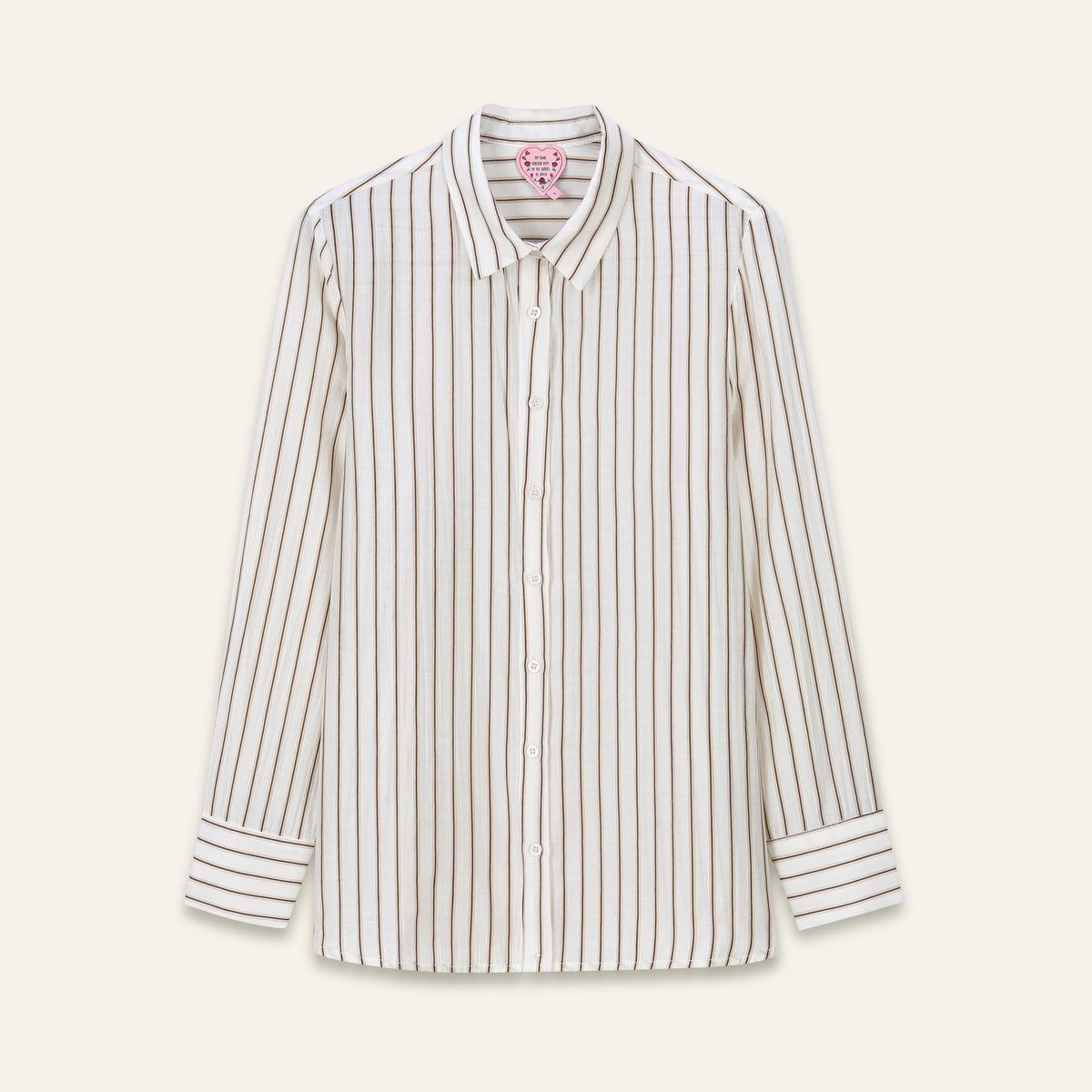 Chemise Shana - Rayures café