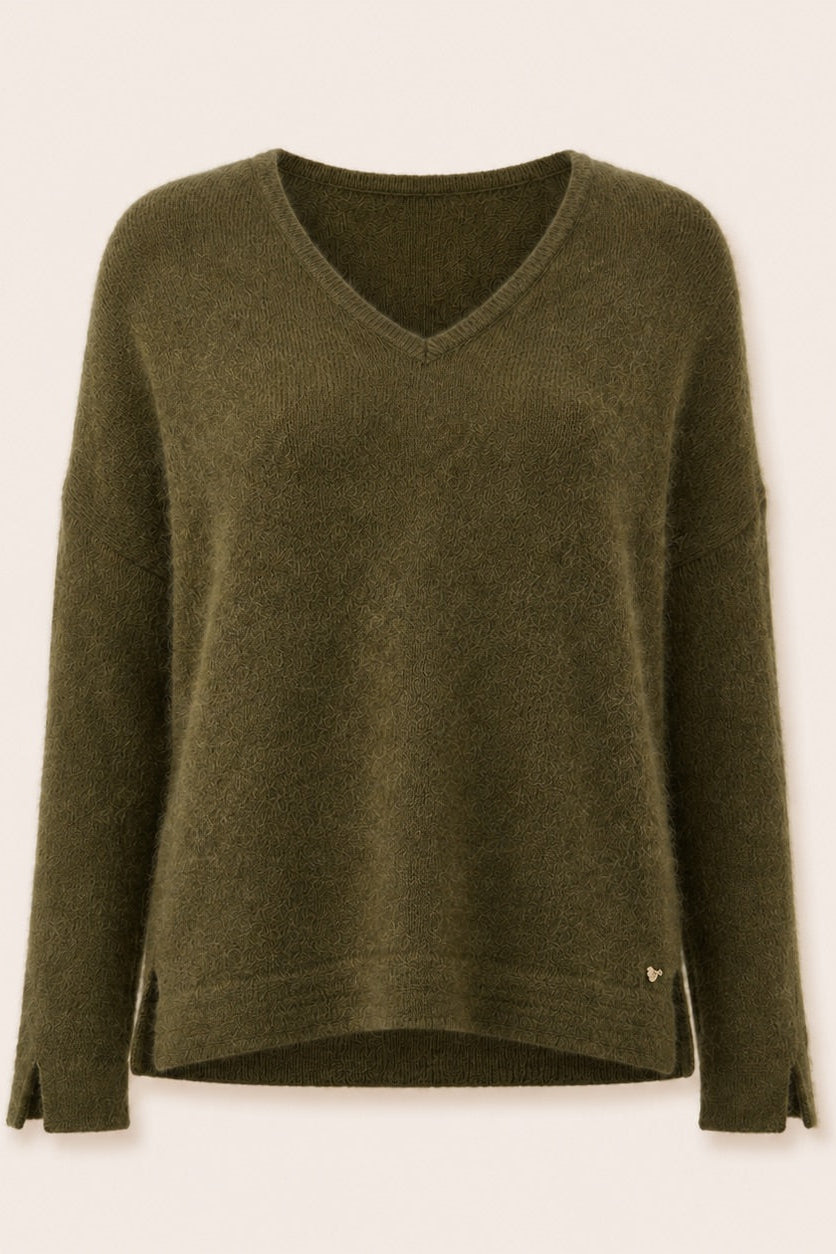 Pull en mohair Luzio - Kaki