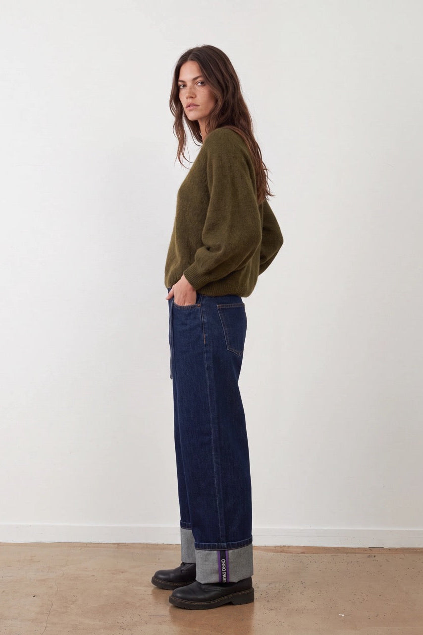 Pull en angora Maeva - Kaki