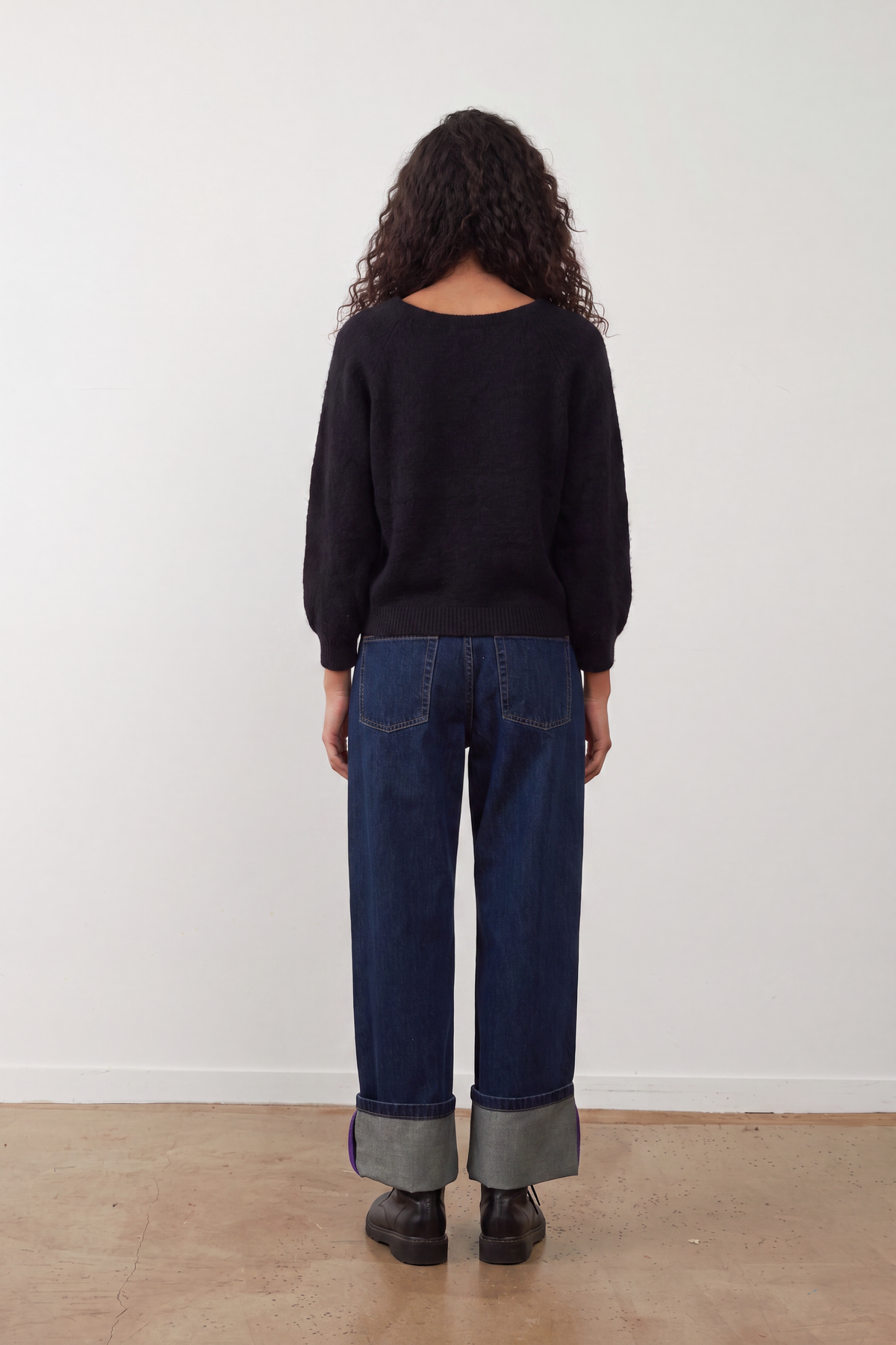 Pull en angora Maeva - Noir