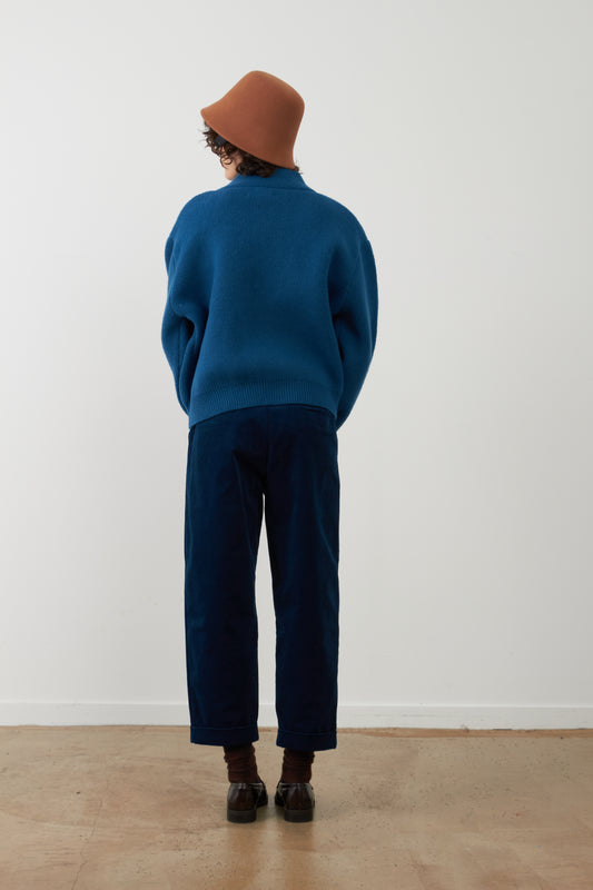 Pantalon ample Nora - Bleu Pétrole