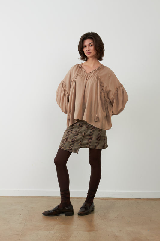 Blouse ample Nellie - Greige