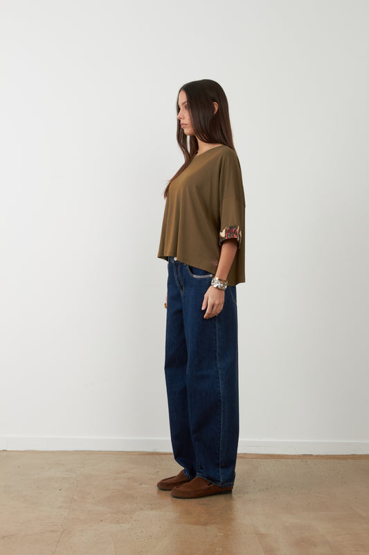 T-shirt Opaline - Kaki — vue 2