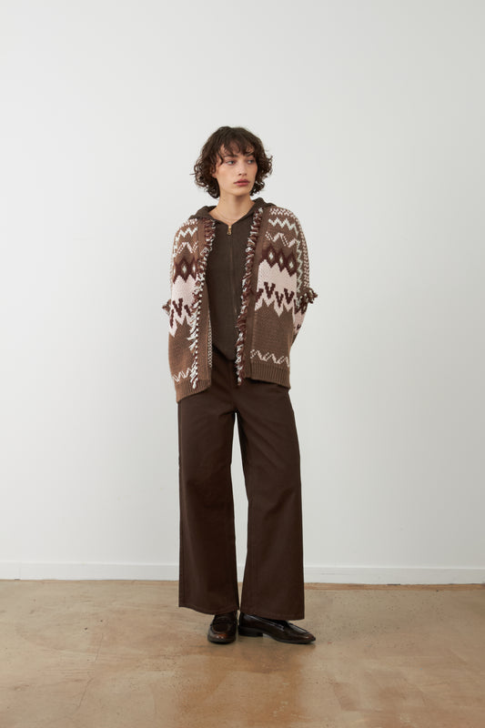 Gilet Skalanda - Choco/Rose