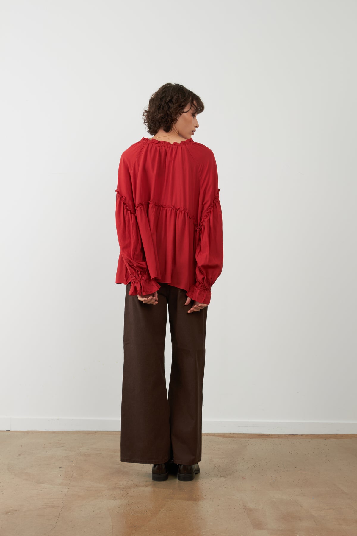 Blouse ample Nellie - Cerise