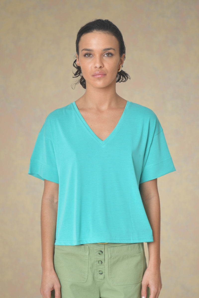 T-shirt col V Anya