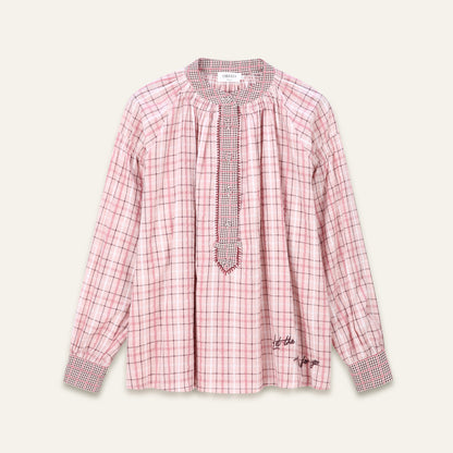 Blouse Abby - Carreaux roses