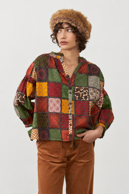 Blouse patchwork Daniele - Eco nomade
