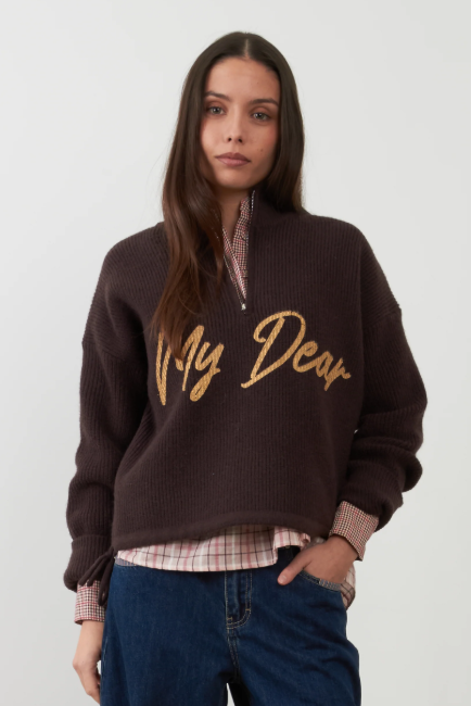 Pull "My Dear" Yseult - Chocolat