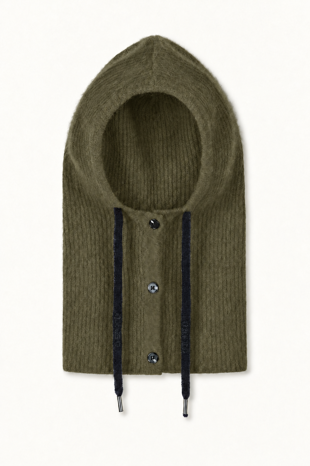Cagoule en racoon trois boutons Solea - Kaki
