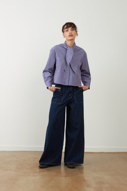 Pantalon jeans large Irene - Brut