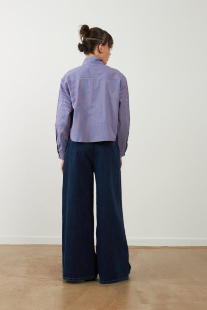 Pantalon jeans large Irene - Brut