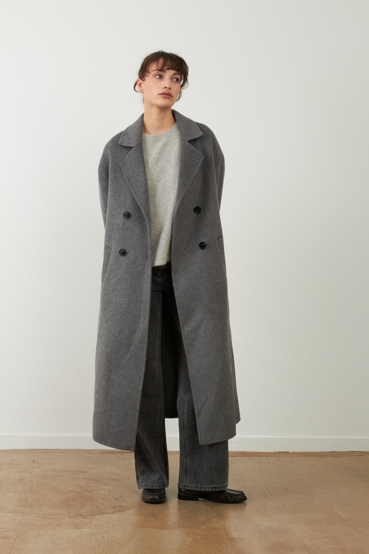 Manteau long Leya - Gris