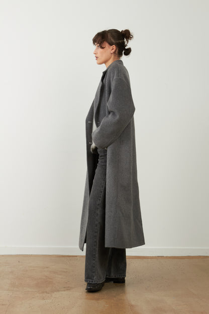 Manteau long Leya - Gris