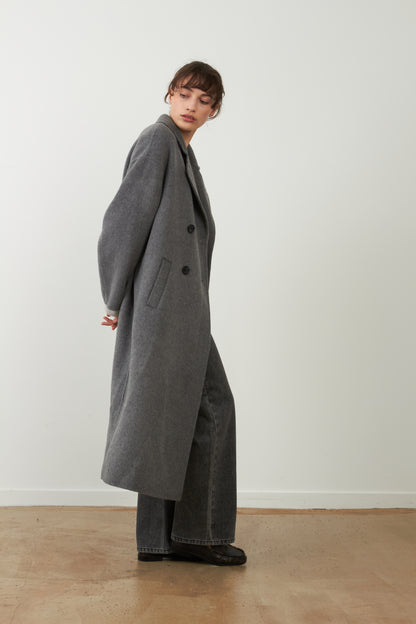 Manteau long Leya - Gris