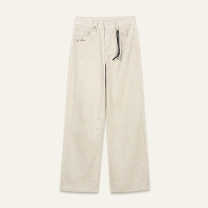 Pantalon jean flare Dane - Beige