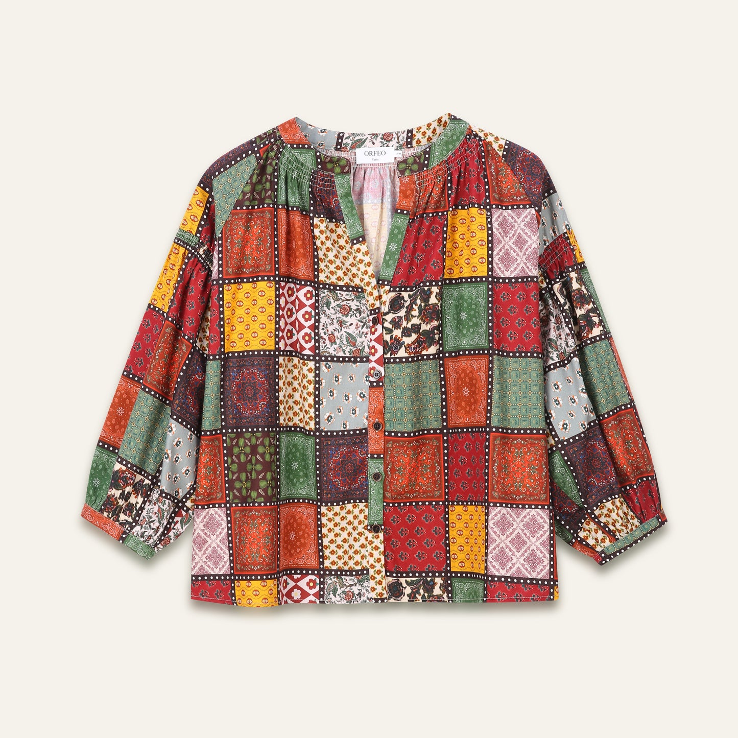 Blouse patchwork Daniele - Eco nomade