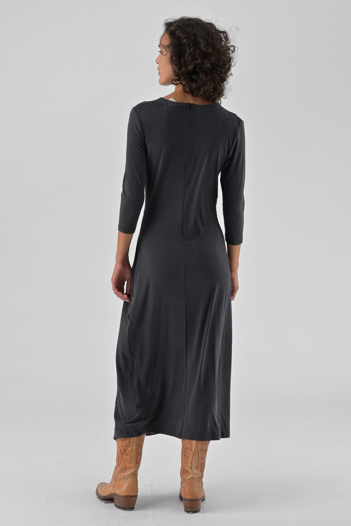 Robe drapée midi Tabitha