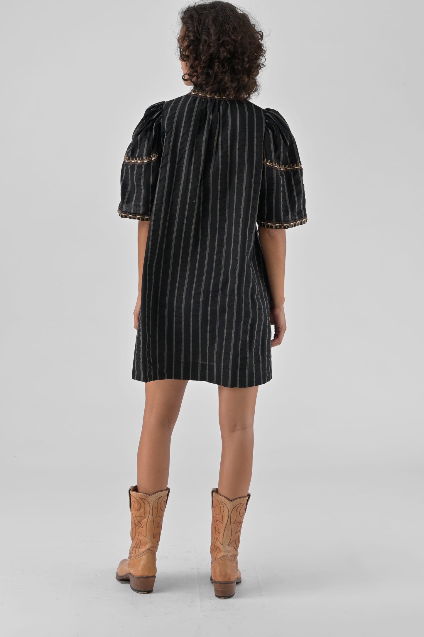 Robe courte Rita - Noir
