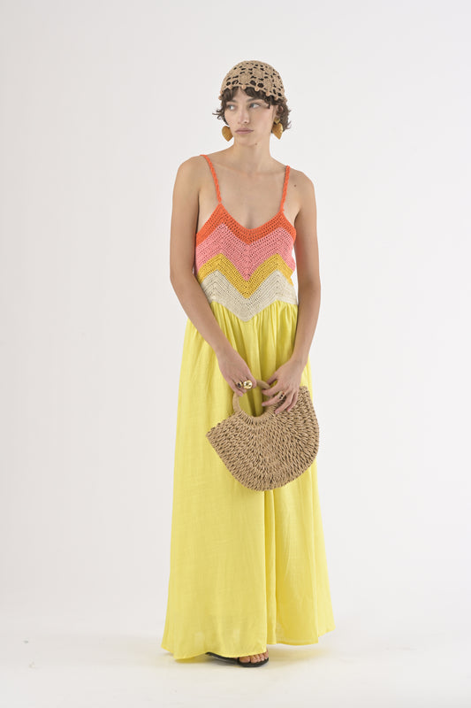 Robe Paola, coloris jaune — vue 3