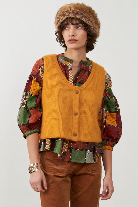 Gilet sans manches Oriane - Safran
