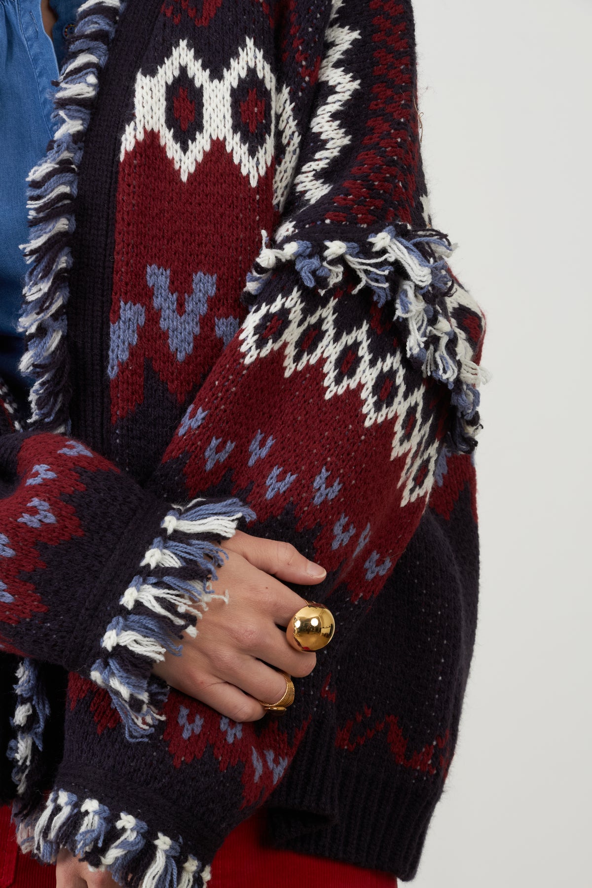 Gilet Skalanda - Navy/Bordeaux