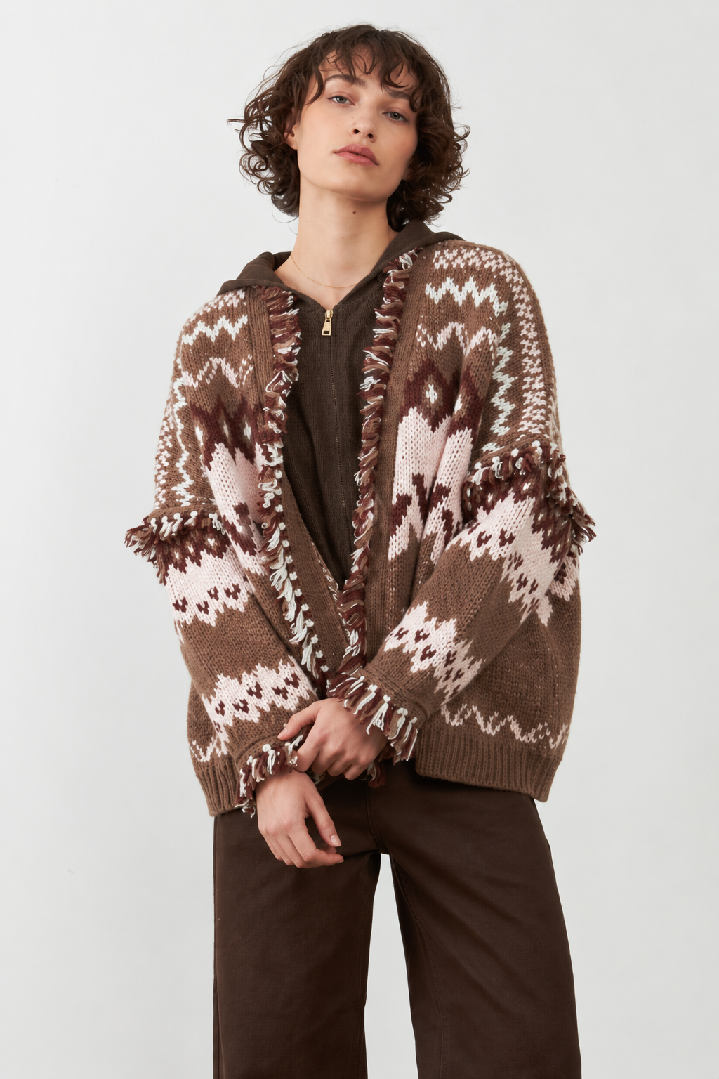 Gilet Skalanda - Choco/Rose