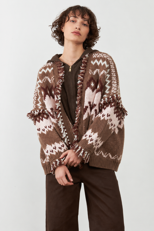 Gilet Skalanda - Choco/Rose