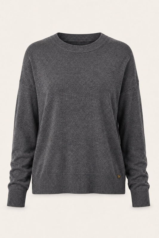 Pull col rond Ilsa - Gris