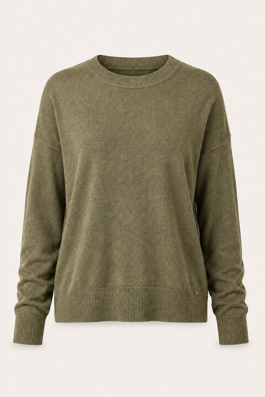 Pull col rond Ilsa - Kaki