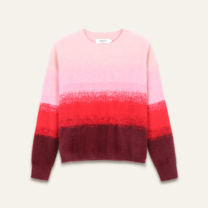 Pull Tricolore Josepha - Bordeaux