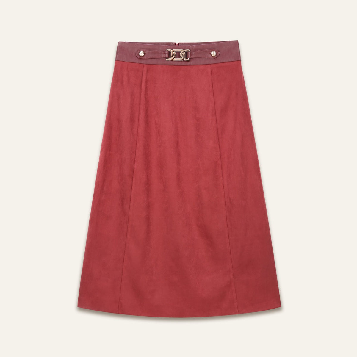 Jupe midi Joy - Bordeaux