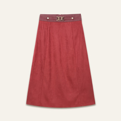 Jupe midi Joy - Bordeaux