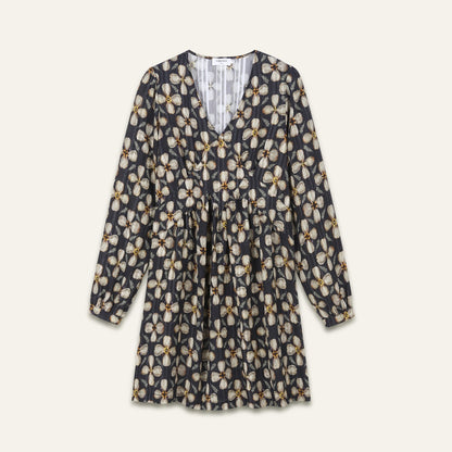 Robe courte motifs fleurs Judy - Orpheus Botanic