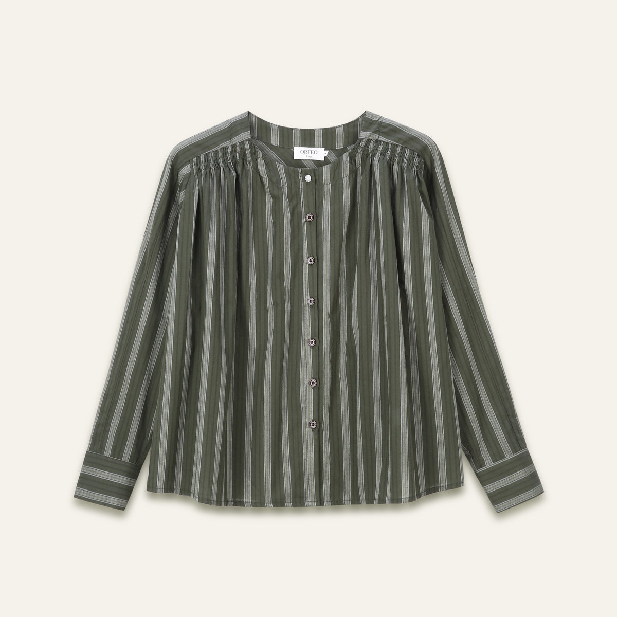 Top Kristin - Rayures Khaki