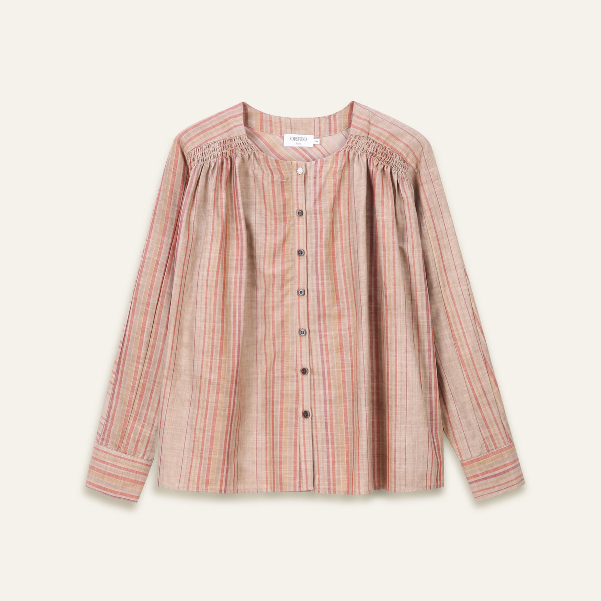 Top Kristin - Rayures beiges