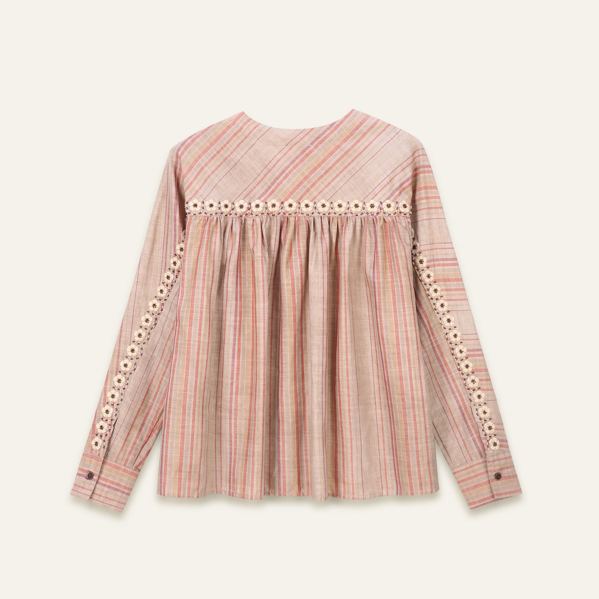 Top Kristin - Rayures beiges