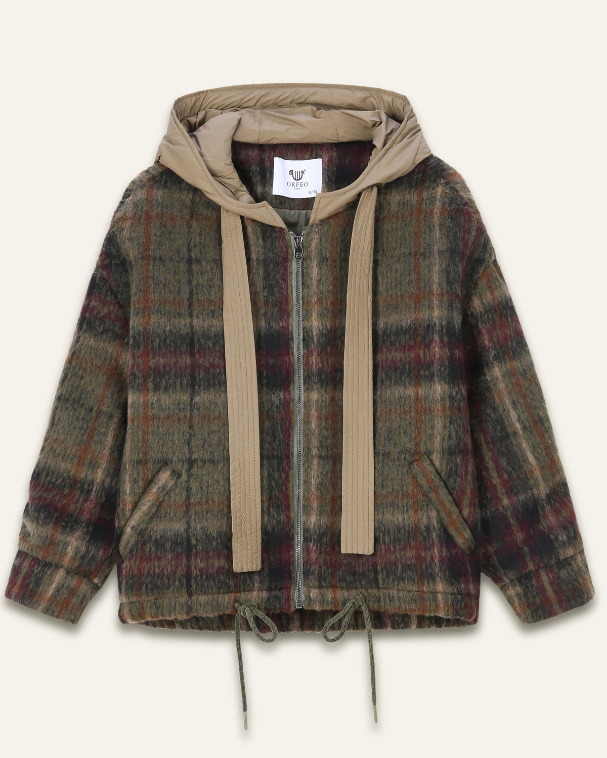 Veste à capuche Lester - Carreaux verts