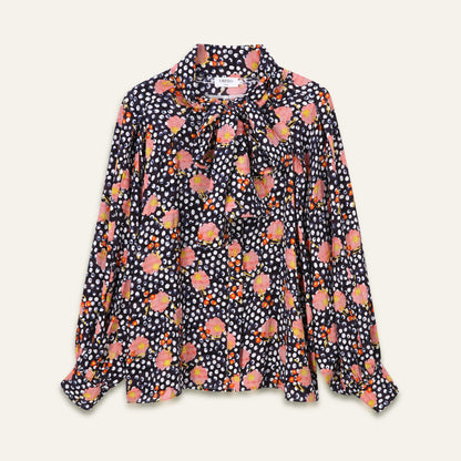 Blouse col lavallière imprimés Lisa - Tea Time