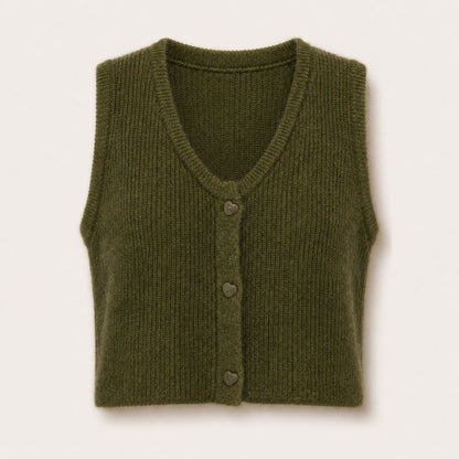 Gilet sans manches Oriane Kaki