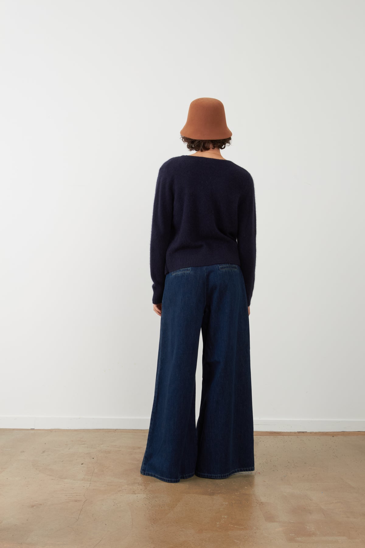 Pull Mathurin asymétrique - Encre