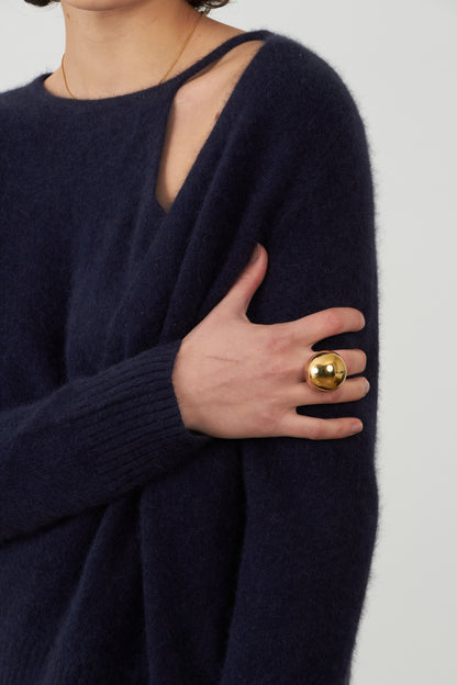 Pull Mathurin asymétrique - Encre